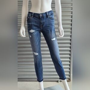Altar'd State Distressed low rise skinny Cropped Jeans, sz 7, 9171